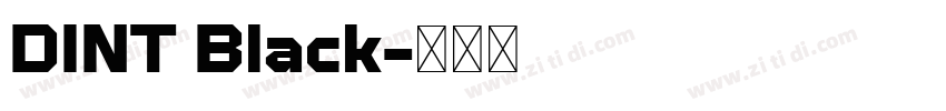 DINT Black字体转换